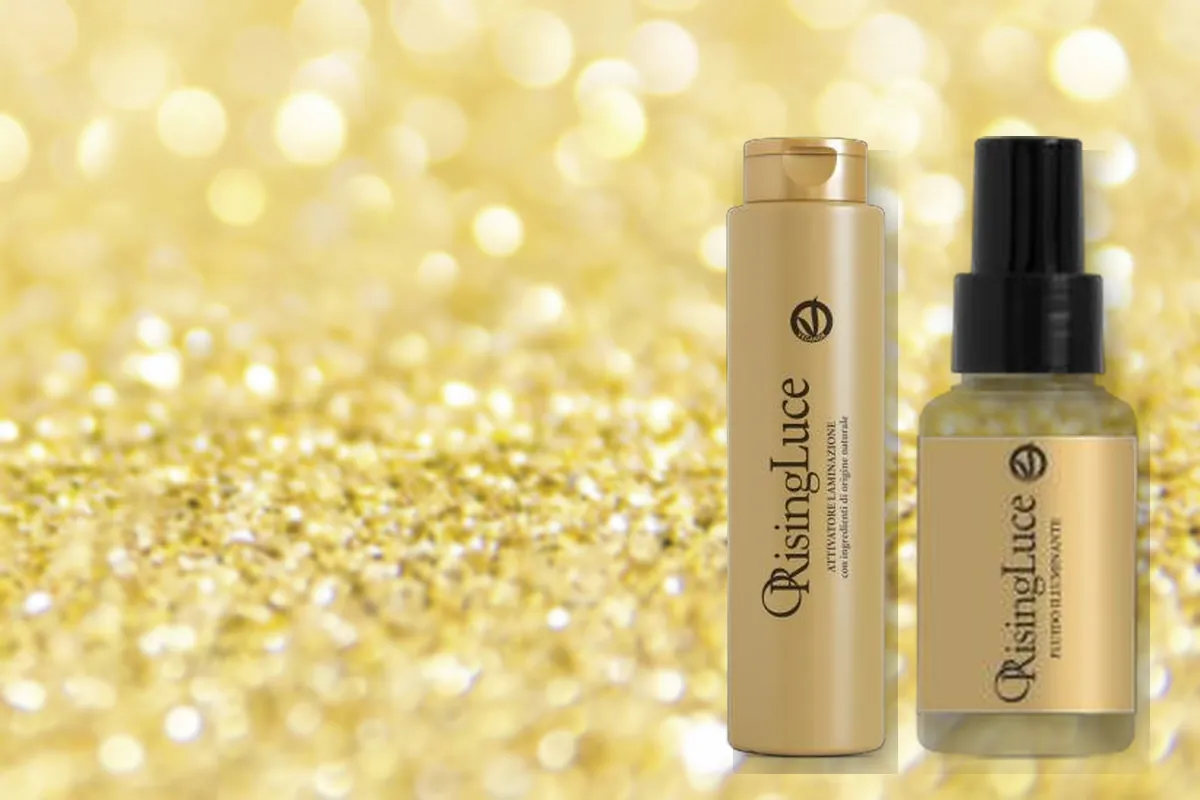 ORising Luce 24K Gold на золотом фоне